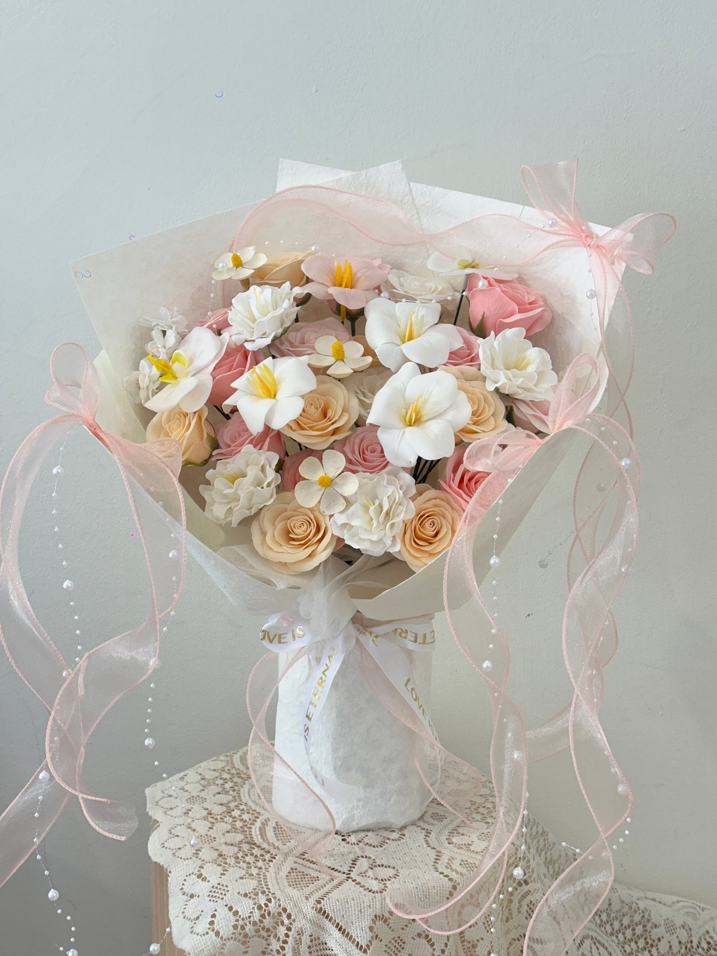 Blush Dream Bloom · 奶油粉梦境香皂花