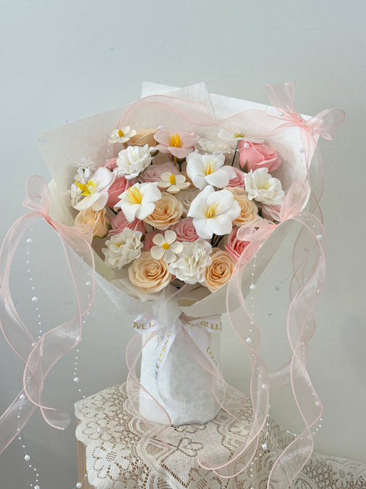 Blush Dream Bloom · 奶油粉梦境香皂花