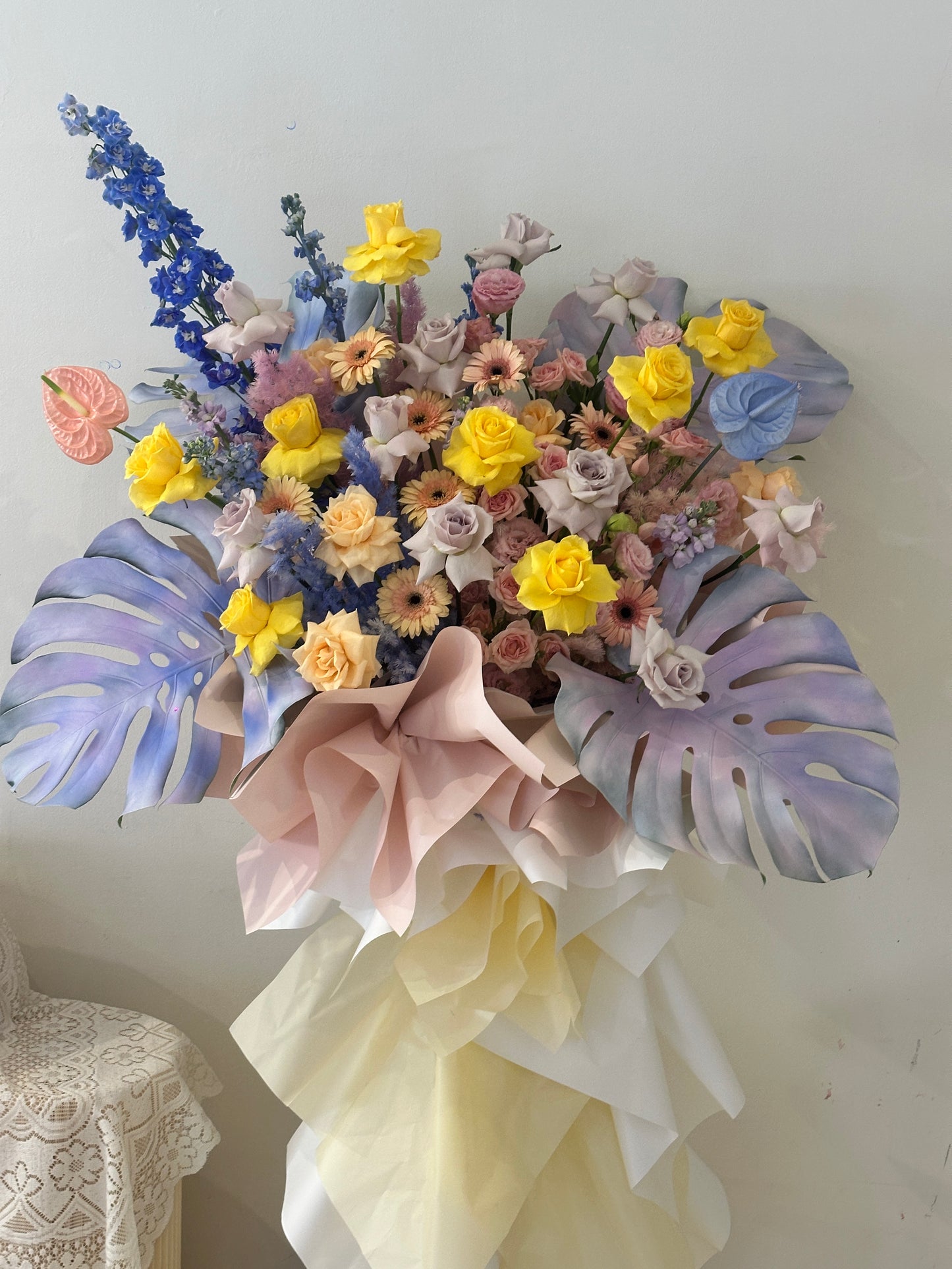 Pastel Bloom Statement · 多巴胺梦幻开业花篮