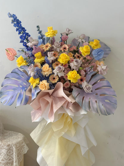 Pastel Bloom Statement · 多巴胺梦幻开业花篮