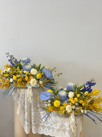 Elegant Table Styling · 高级会议桌花设计