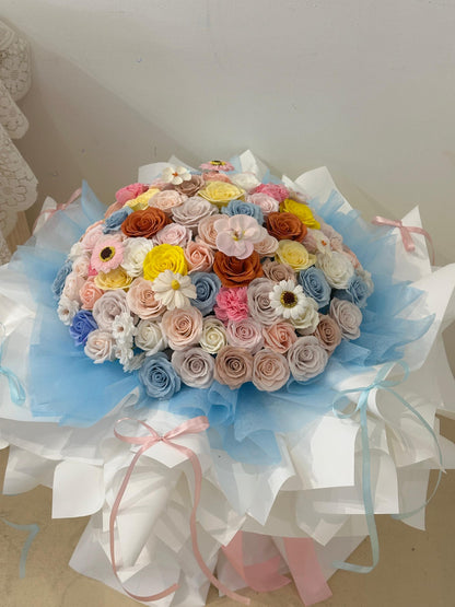 梦境花园 · Dream Pastel Bloom (Soap Flower)