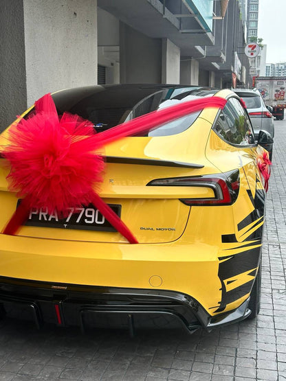 仿真花新娘车装饰 • Artificial Flower Bridal Car Decoration