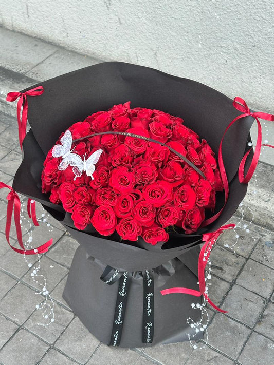 Eternal Scarlet 60 · 60朵挚爱红玫瑰花束