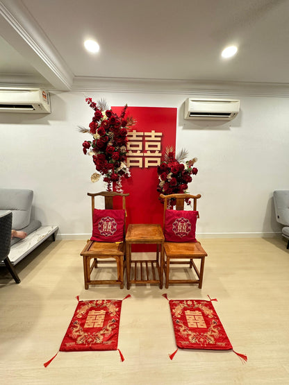 Scarlet Harmony Wedding Setup · 囍悦良缘婚礼布置
