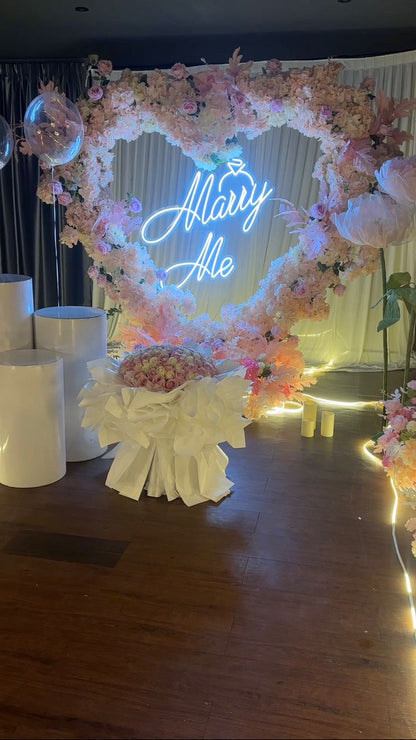 Forever Starts Here · 粉白梦境求婚布置