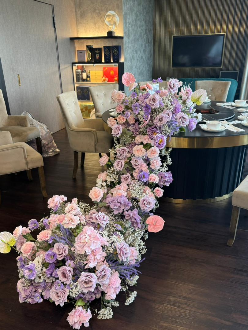 Lavender Dreamscape Birthday Setup · 紫梦花语生日布置