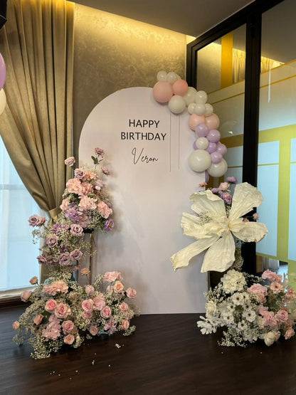 Lavender Dreamscape Birthday Setup · 紫梦花语生日布置