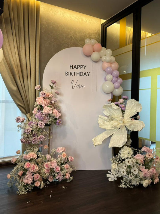 Lavender Dreamscape Birthday Setup · 紫梦花语生日布置