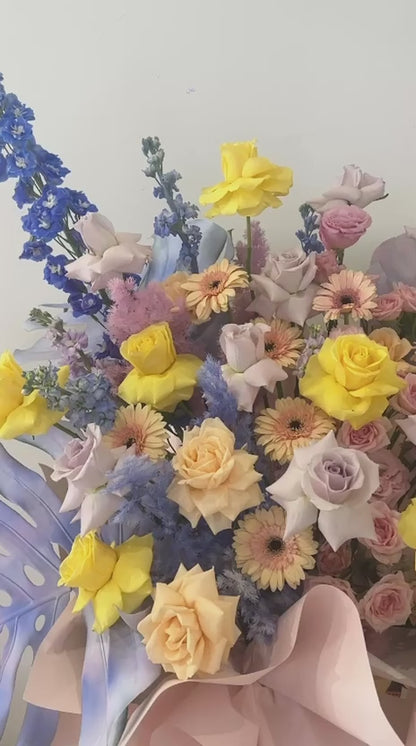Pastel Bloom Statement · 多巴胺梦幻开业花篮