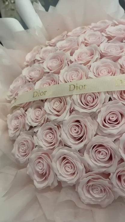 Blush Rosé Dome · 粉雾玫瑰穹顶香皂花束