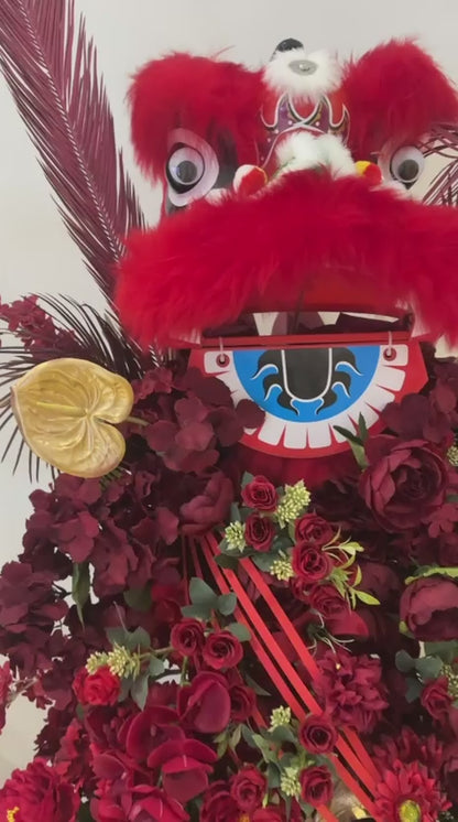Imperial Red Lion Stand｜帝王红狮开业花篮
