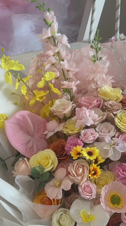 Pastel Romance Bloom · 奶油甜梦香皂花束